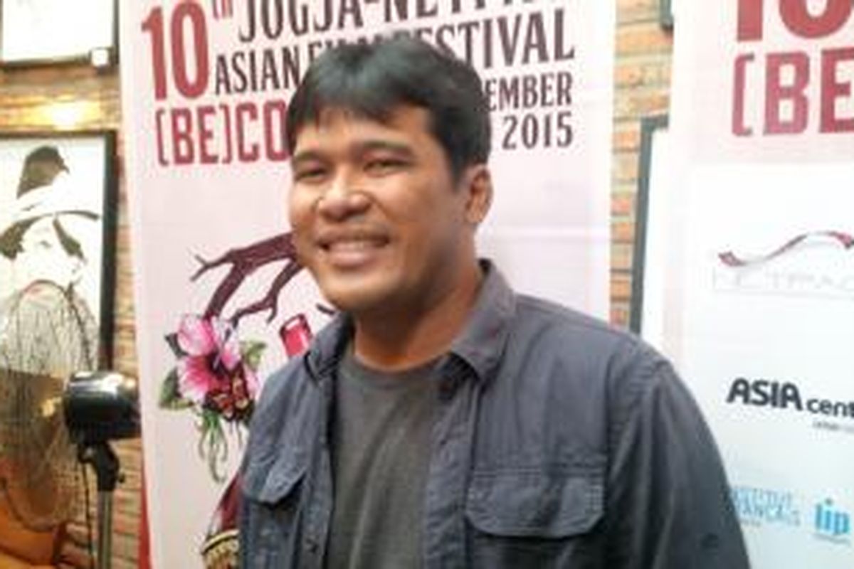 Produser film Siti, Ifa Isfansyah menghadiri jumpa pers Jogja-Netpac Asian Film Festival yang bertajuk [Be]Coming, di Pavilium 28, Petogogan, Jakarta Selatan, Senin (24/11/2015).