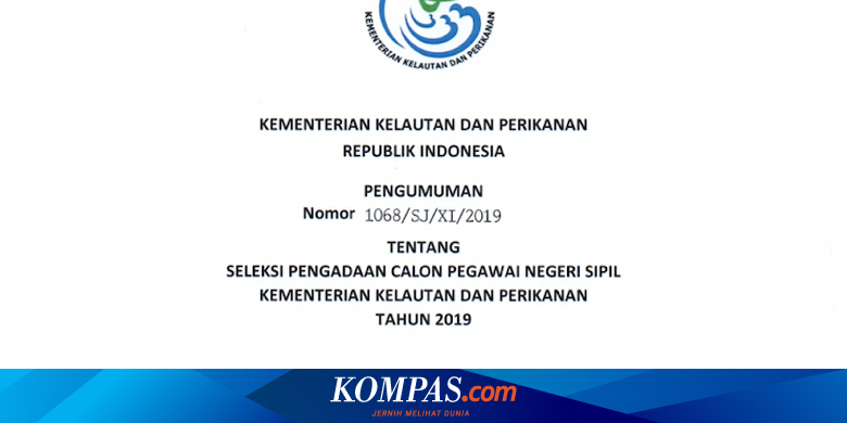 Kkp Buka 399 Formasi Cpns 2019 Ini Rinciannya
