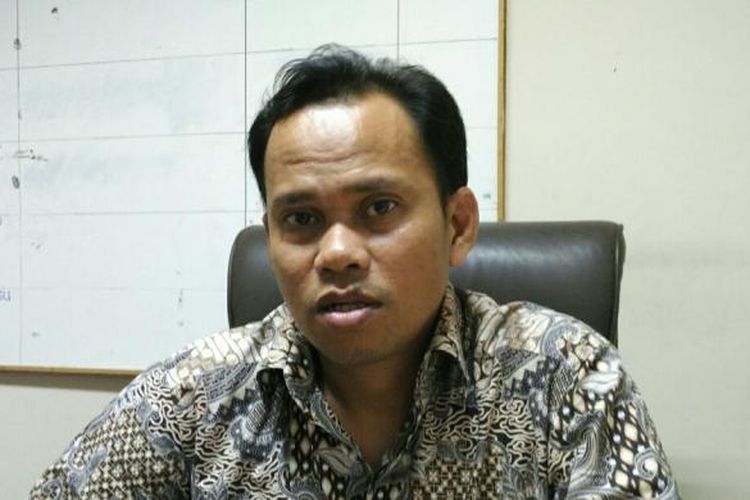 Koordinator Divisi Hukum dan Penindakan Pelanggaran Bawaslu DKI Jakarta, Muhammad Jufri, di Kantor Bawaslu DKI, Sunter Agung, Jakarta Utara, Kamis (17/11/2016).