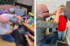 Barbershop untuk Anak Berkebutuhan Khusus, Bisa Cukur Sambil Tiduran