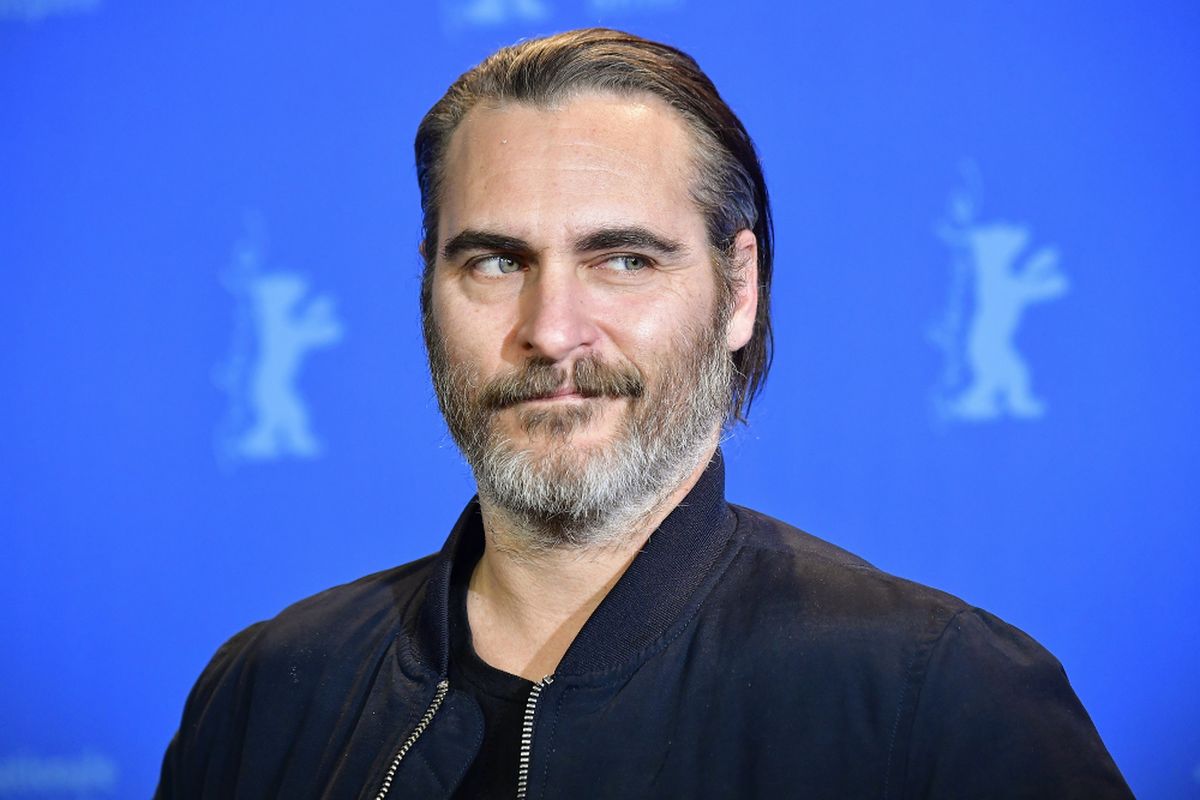 Aktor Joaquin Phoenix menghadiri pemutaran film  Dont Worry, He Wont Get Far on Foot di Berlinale Film Festival di  Berlin, Jerman, pada 20 Februari 2018.