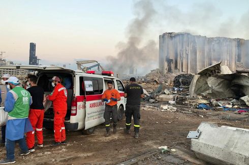 Solidaritas Ledakan Beirut, Gedung di Israel Tampilkan Cahaya Lampu Berbentuk Bendera Lebanon