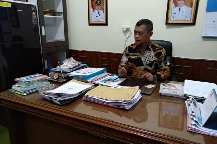 Kepala Dinas Pendidikan Kota Tasikmalaya Budiaman Sanusi di kantornya, Selasa (4/2/2020).