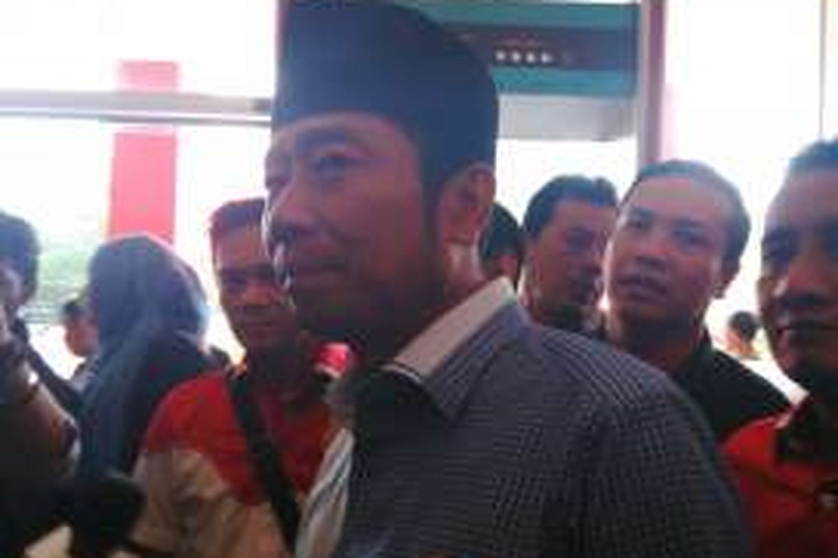 Politisi PPP Abraham Lulung Lunggana di DPP PDIP, Jakarta Pusat. Rabu (11/5/2016)