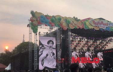 Gigi di Pestapora 2023 di Gambir Expo, Jakarta Pusat, Minggu (24/9/2023).