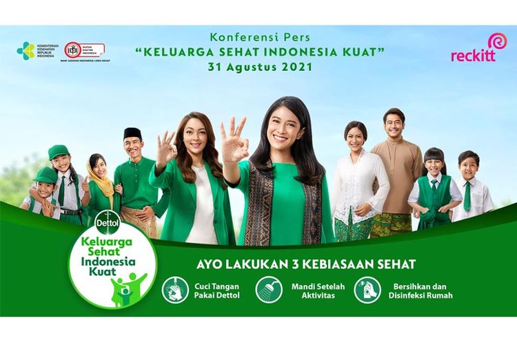 Gerakan Keluarga Sehat Indonesia Kuat dari Dettol. 