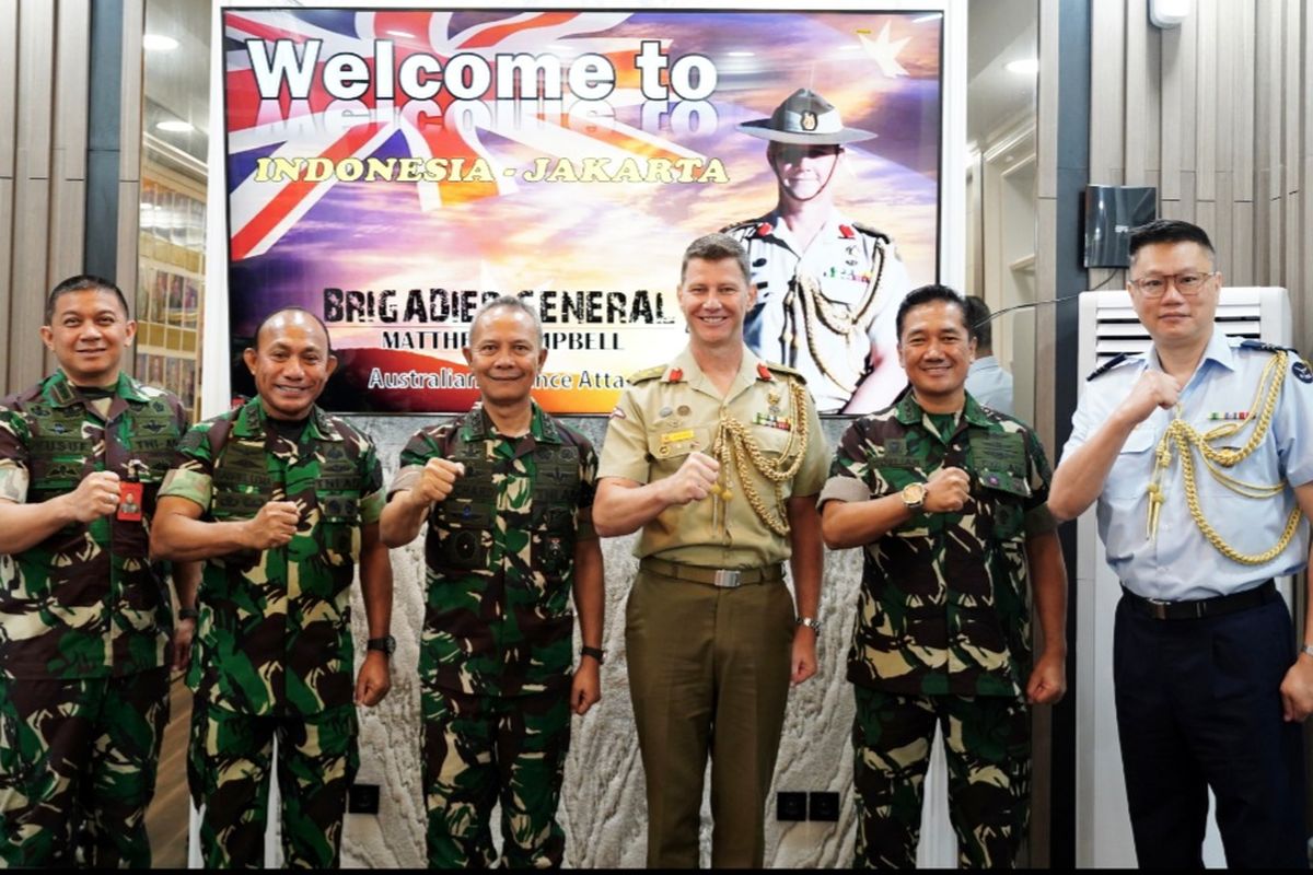 Kasum TNI Terima Kunjungan Kehormatan Atase Pertahanan Australia, Bahas Latihan Gabungan