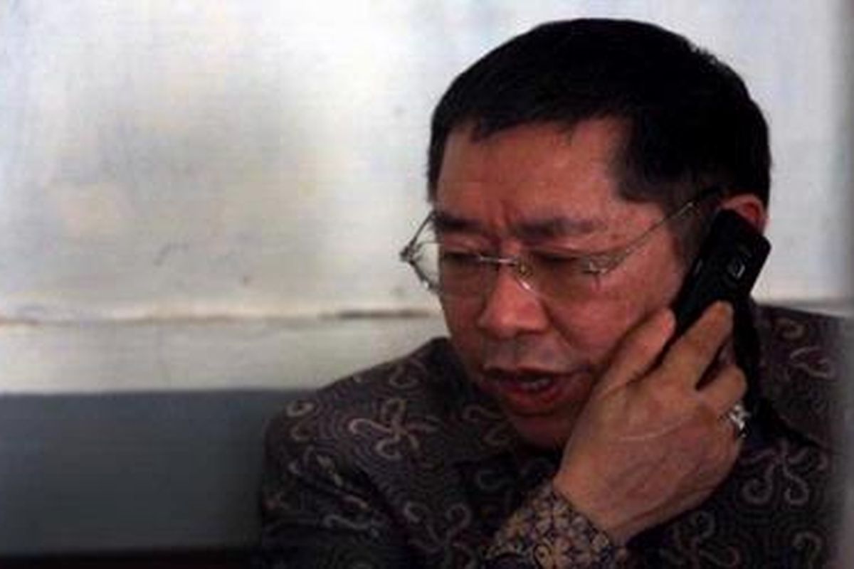 Jerry Hermawan Loo, terdakwa kasus pembunuhan berencana terhadap Direktur PT Putra Rajawali Banjaran Nasrudin Zulkarnaen.