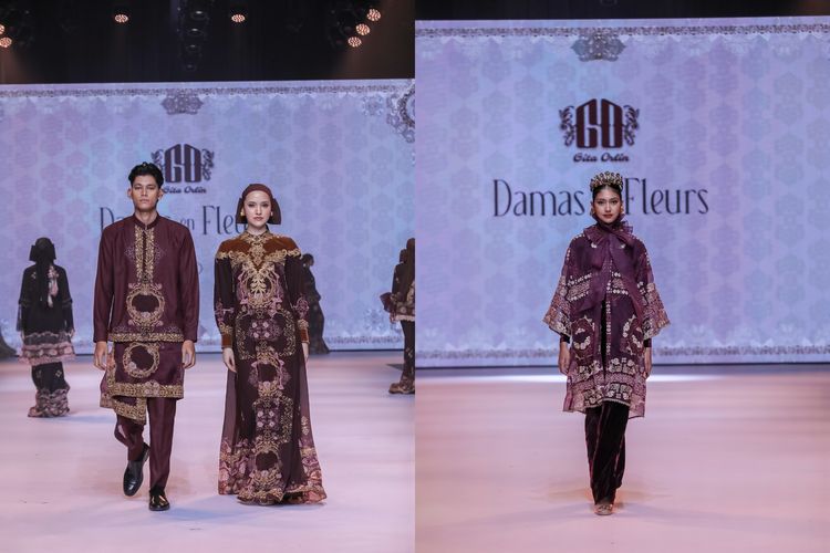 Koleksi dari desainer Gita Orlin dalam Indonesia Fashion Aesthetic (IFA) 2026 di Ballroom The Ritz-Carlton Hotel, Pacific Place, Jakarta, Selasa (10/2/2026).