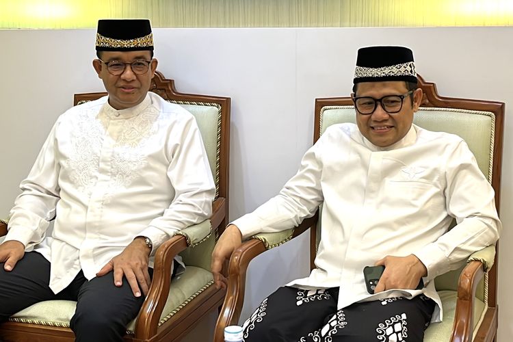 Mantan kandidat calon presiden dan calon wakil presiden (capres-cawapres) Anies Baswedan dan Muhaimin Iskandar bersama-sama mengunjungi Provinsi Nanggroe Aceh Darussalam, Jumat (3/5/2024).