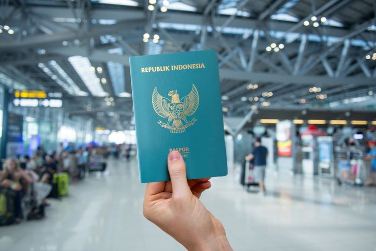 Ilustrasi paspor Republik Indonesia. 