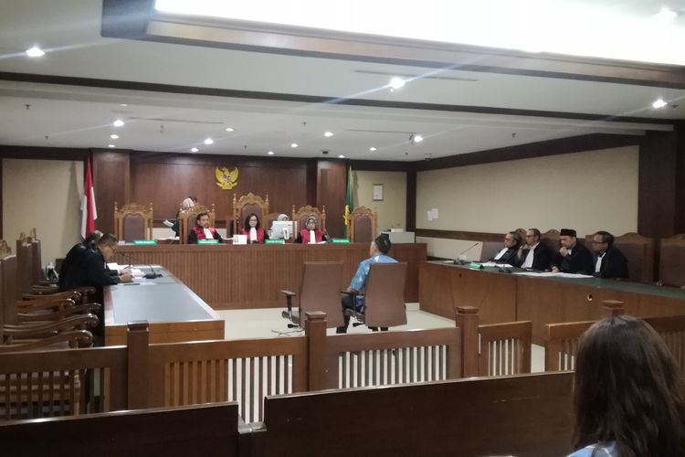 Sidang pembacaan dakwaan terhadap Direktur PT Sorento Nusantara Budi Winarto alias Awi di Pengadilan Tipikor Jakarta, Senin (9/9/2019)