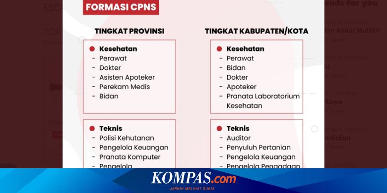 Formasi cpns 2021 diy