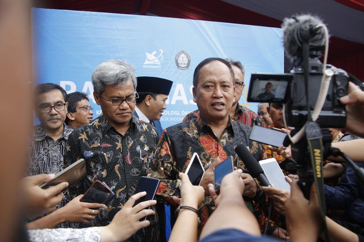 Kementerian Riset, Teknologi dan Pendidikan Tinggi (Kemenristekdikti) resmi ditutup oleh Menristekdikti Mohamad Nasir di Gedung Soedarto Universitas Diponegoro (4/1/2019).