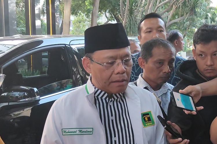Pelaksana Tugas (Plt) Ketua Umum PPP Mardiono di Gedung High End, Jakarta Pusat, Rabu (27/9/2023).