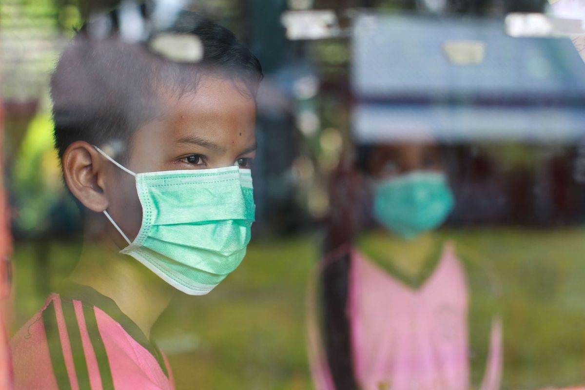 Ilustrasi Sekolah pembelajaran tatap muka saat Pemberlakuan Pembatasan Kegiatan Masyarakat (PPKM).