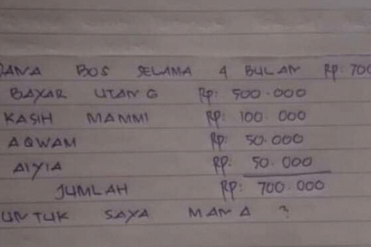 Hervina menyerahkan petisi warga terkait pemecatan dirinya sebagai guru honorer ke pimpinan Dewan Perwakilan Rakyat Daerah (DPRD) Kabupaten Bone, Sulawesi Selatan. Senin, (15/2/2021).