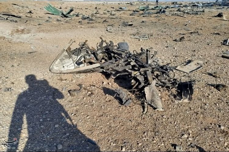 Iran Rilis Foto Pesawat AS yang Hancur Ditembak Jatuh, Termasuk Black Hawk dan Hercules C-130