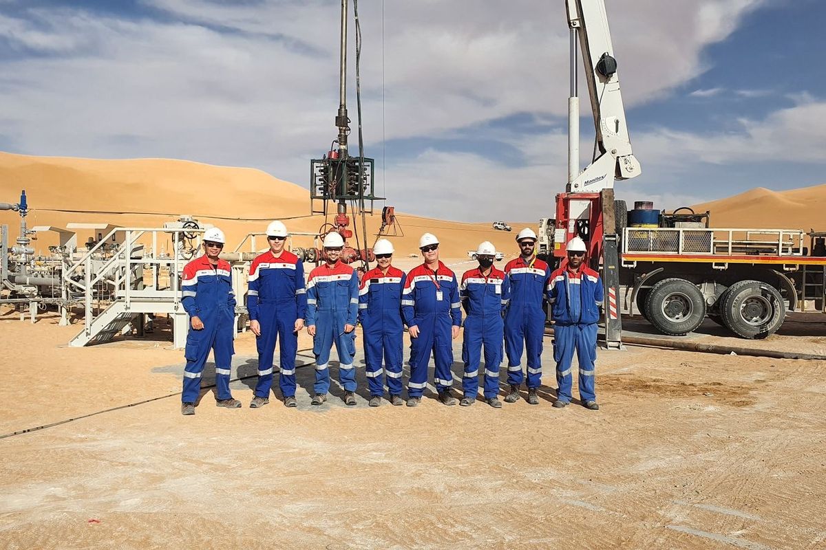 Tim PT Pertamina Algeria Eksplorasi & Produksi (PAEP) di Aljazair.