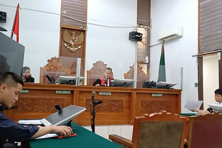 Sidang gugatan perdata Wulan Guritno ke Sabda Ahessa, di PN Jakarta Selatan, Kamis (29/2/2024).
