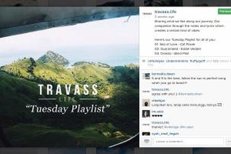 Tuesday Playlist, salah satu strategi pemasaran dengan pendekatan emosional yang dilakukan Travass