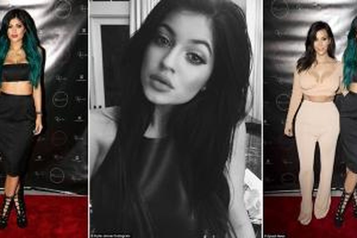 Adik Tiri Kim Kardashian yang bernama Kylie Jenner (17) bantah bahwa bibirnya yang berubah membesar dan padat adalah hasil operasi plastik
