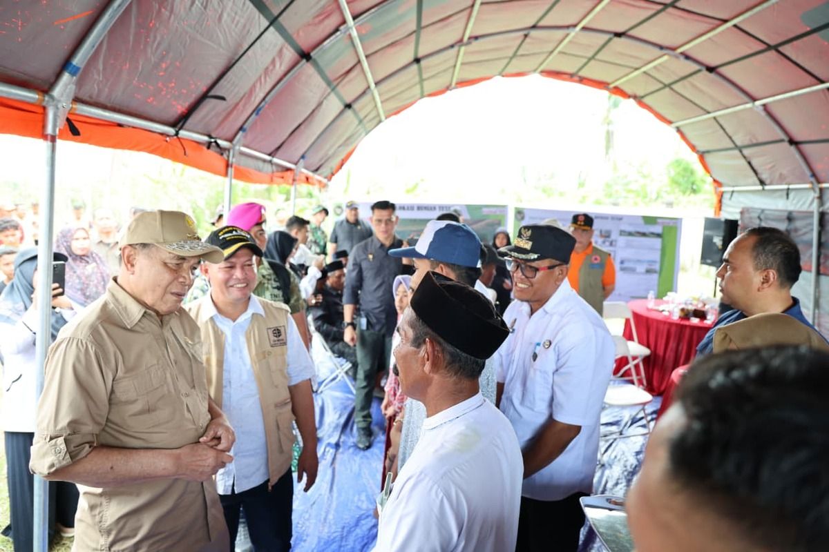 Bupati Aceh Utara Buatkan Lahan Hunian Korban Banjir Lebih Luas, Menko Polkam: Sangat Baik
