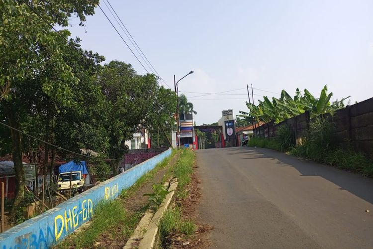 Kawasan Pusbang SDM Aparatur Perhubungan Kementerian Perhubungan di Kemang, Kabupaten Bogor, Jawa Barat, Senin (15/5/2023). Di sekitar kawasan Pusbang SDM merupakan lokasi penembakan pendakwah Bahar Bin Smith pada Jumat (12/5/2023). 