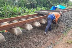 Rel Jalur Selatan yang Ambles di Cilacap Sudah Bisa Dilalui KA dengan Kecepatan Terbatas