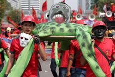 ''May Day'', Ribuan Buruh Turun ke Jalan di Jakarta
