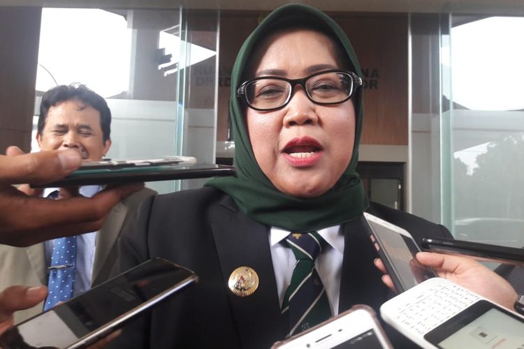 Bupati Bogor Ade Yasin saat ditemui usai rapat Paripurna DPRD terkait Penyampaian LKPJ Tahun 2018 di DPRD Kabupaten Bogor, Senin (1/4/2019) sore.
