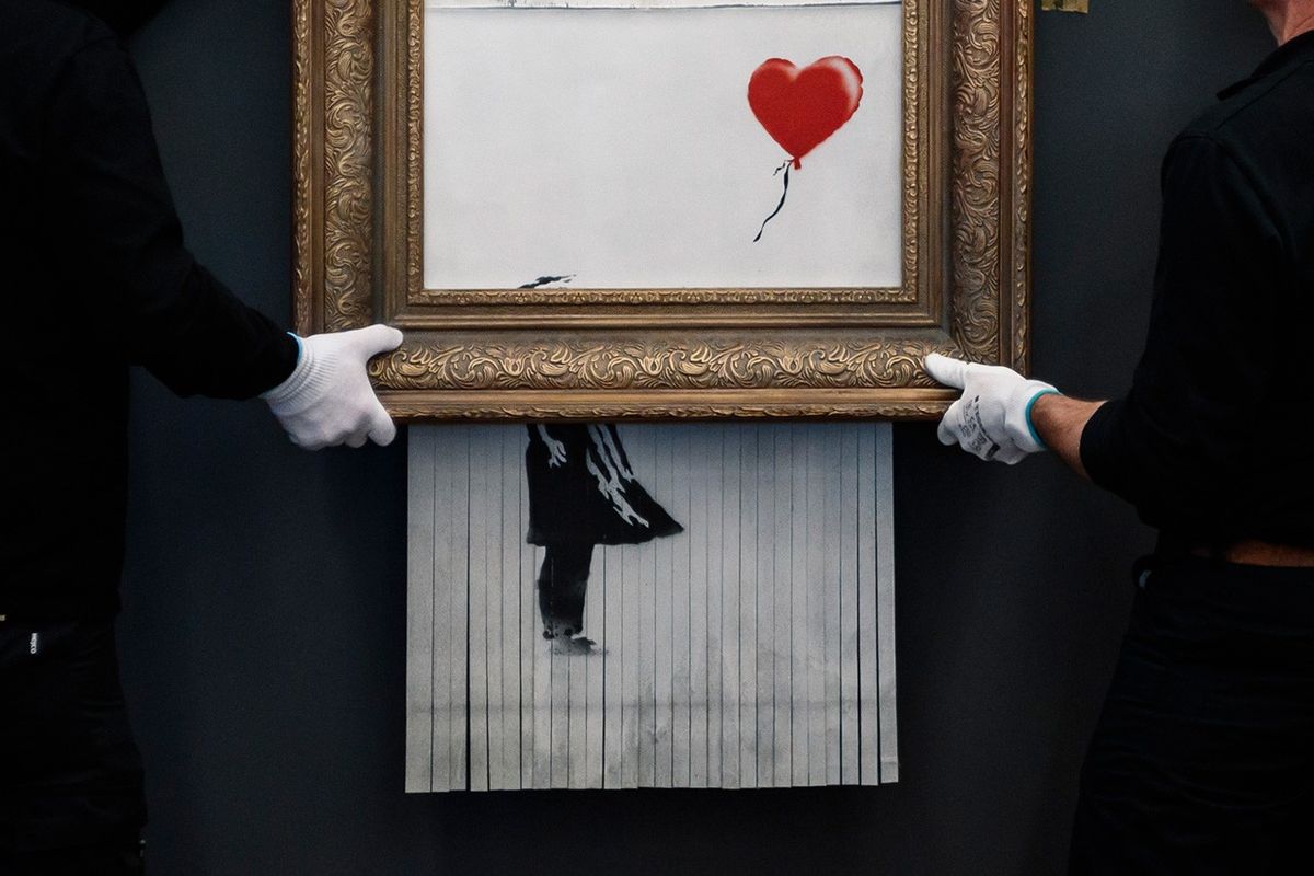 Karya Banksy, Girl with a ballon