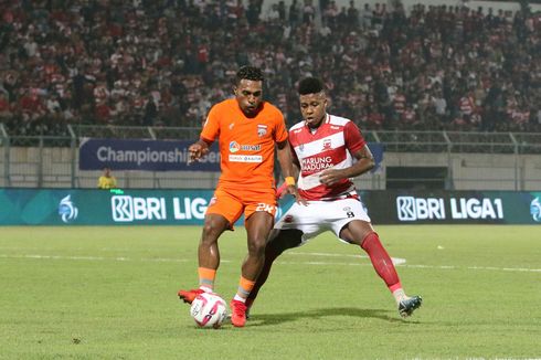 Hasil Madura United Vs Borneo FC: Gol Penalti Jaja, Madura United Menang