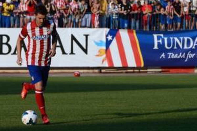 Striker Atletico Madrid, David Villa.
