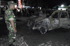 Sebuah Pom Bensin di Kediri Terbakar