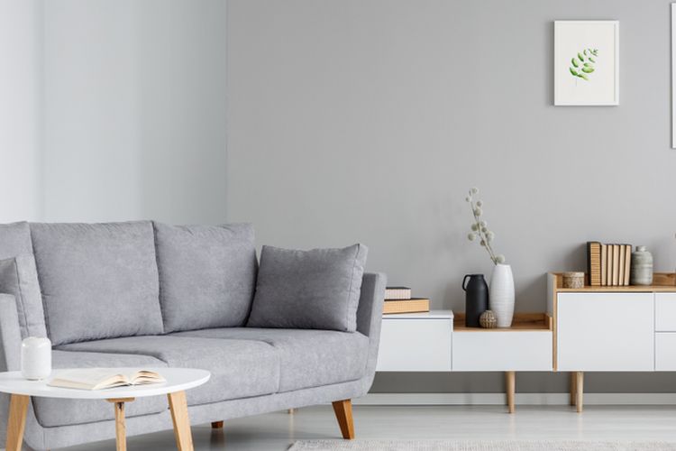 Ilustrasi ruang keluarga minimalis