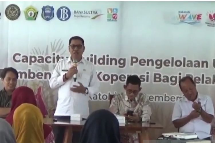 Peningkatan kapasitas bagi para pelaku Usaha Mikro Kecil dan Menengah (UMKM) di Kabupaten Wakatobi, Sulawesi Tenggara, Rabu (9/11/2022).
