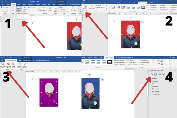 cara ganti background di microsoft word