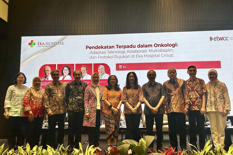 Talkshow “Pendekatan Terpadu dalam Onkologi: Adaptasi Teknologi, Kolaborasi, Multidisiplin, dan Protokol Rujukan di Eka Hospital Group”, di Jakarta Pusat, Rabu (17/12/2025).