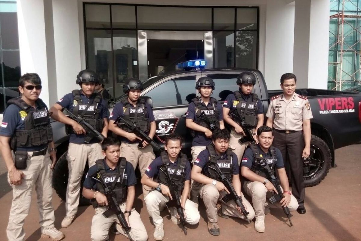 Team Vipers, satuan reaksi cepat yang dibentuk Polres Tangerang Selatan untuk memberantas kejahatan jalanan