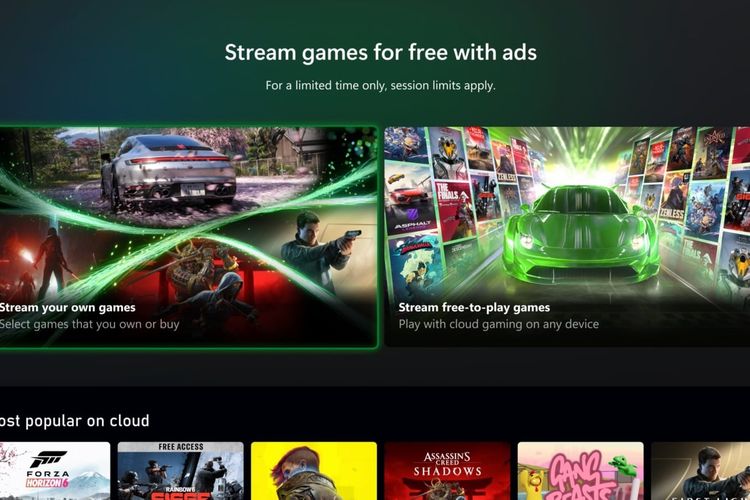 Xbox Uji Coba Cloud Gaming Gratis dengan Iklan, Tak Perlu Langganan Game Pass