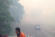 Akibat Kebakaran Hutan, Kota Palangkaraya Diselimuti Kabut Asap