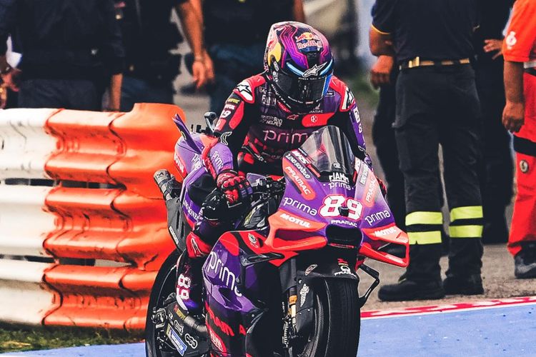 Jorge Martin saat berlaga pada MotoGP San Marino 2024