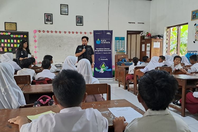 Kegiatan ekspedisi Jagat Literasi, dalam rangka peringatan 30 Tahun Kompas.com, dengan cara kegiatan nyata bertajuk Dari Kata ke Nyata, pada Selasa (5/8/2025).