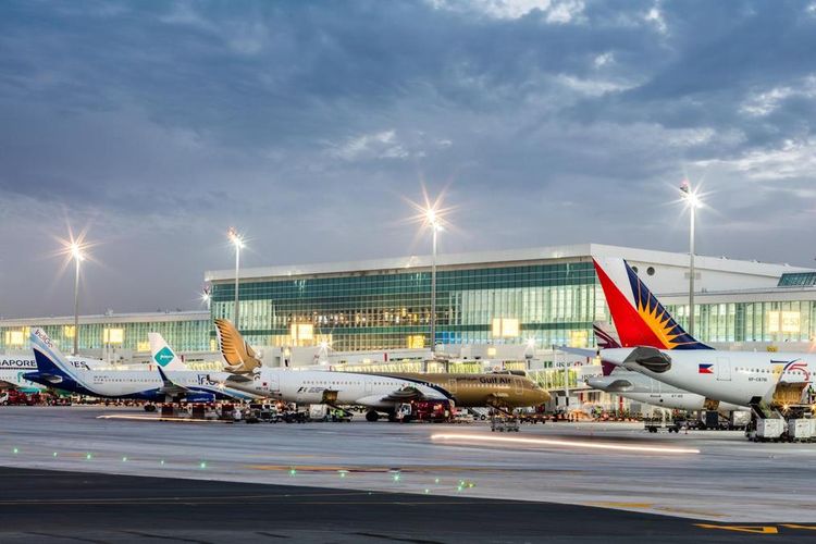 Dubai International Airport, Uni Emirat Arab (UEA).