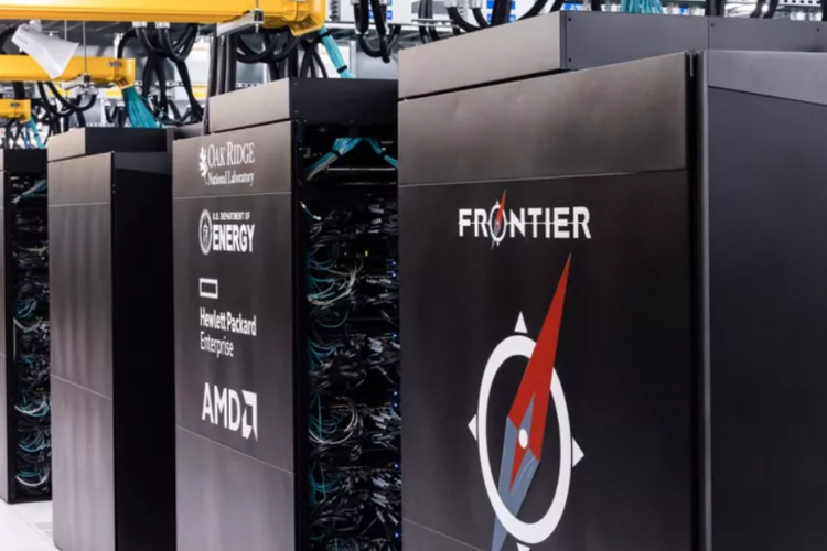 Tampang Frontier, superkomputer tercepat di dunia per Juni 2022.