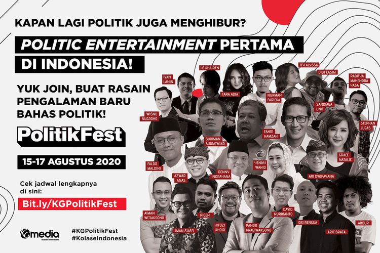 PolitikFest merupakan program politic entertainment pertama di Indonesia. Semangat Anak Muda untuk Anak Muda menjadi tajuk yang dipilih pada pagelaran PolitikFest pertama ini.