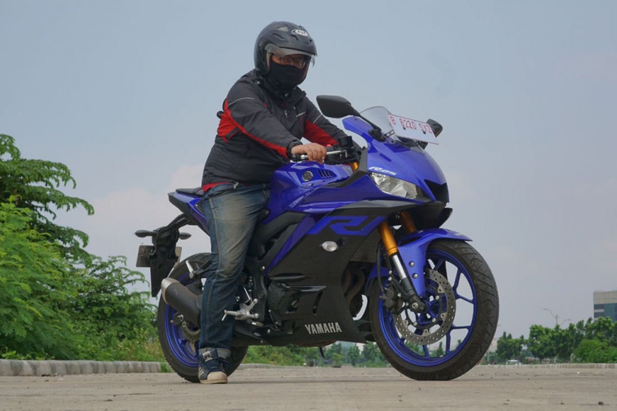 Yamaha YZF-R25 di tes Kompas.com