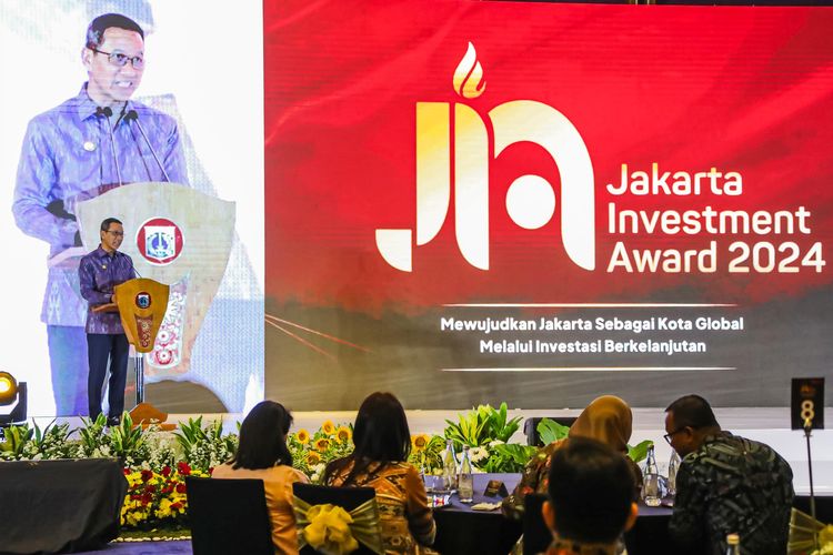  Pj Gubernur DKI Jakarta Heru Budi Hartono pada acara JIA 2024, Rabu (31/7/2024).