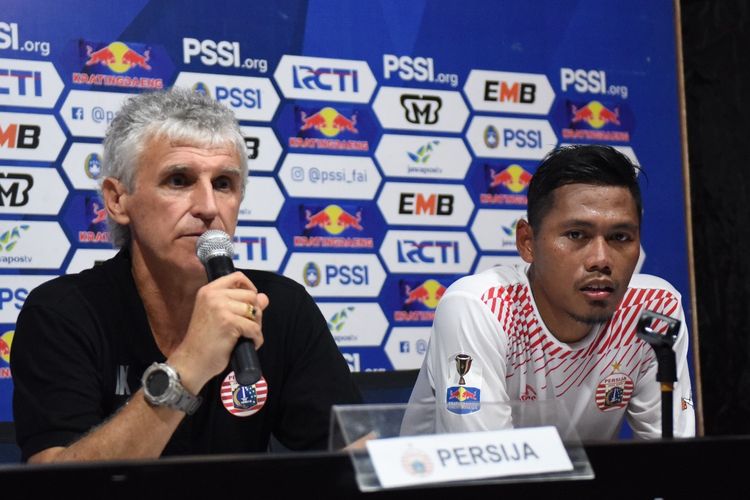 Pelatih Persija Jakarta, Ivan Kolev. 